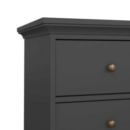 Wyld Haus Osaka Farmhouse Dark Grey 4-Drawer Wooden Chest - thumbnail 7