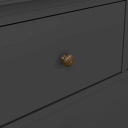 Wyld Haus Osaka Farmhouse Dark Grey 4-Drawer Wooden Chest - thumbnail 8