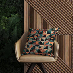 Warren Reed Designer Geometric Print Pattern Outdoor Cushion 45Cm X 45Cm - thumbnail 2