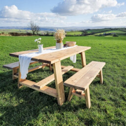 Farmhouse Outdoor Table With Timber Legs (Table Only, 160Cm) - thumbnail 3