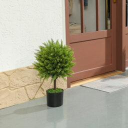 Artificial Cedar, Uv - Resistant Plant With Pot, Indoor And Outdoor Decoration, 55 Cm Tall, Green - thumbnail 9