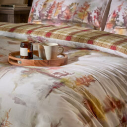 Voyage Maison Voyage Wilderness 100% Cotton Reversible Duvet Cover Set, Plum, King - thumbnail 2