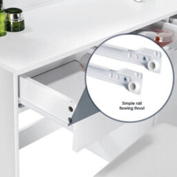 Dressing Table Led Lights Mirror Stool Drawers Vanity Makeup Desk - thumbnail 5