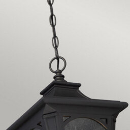 Luminosa Lighting Elstead Bedford 1 Light Small Chain Lantern - Mystic Black Finish, E27 - thumbnail 2