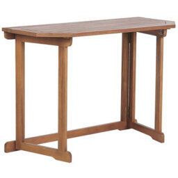 Beliani Balcony Dining Set 4 Seater Treia Acacia Wood Brown - thumbnail 9