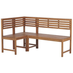 Beliani Balcony Dining Set 4 Seater Treia Acacia Wood Brown - thumbnail 5