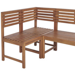 Beliani Balcony Dining Set 4 Seater Treia Acacia Wood Brown - thumbnail 7