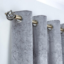 A.unique Home Twisted Metal Extendable Curtain Pole With Rings And Fittings (25/28mm) - Antique Brass , 70Cm - 120Cm  Approx - thumbnail 4