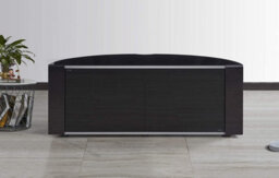 "Mda Designs Sirius 1200 Black Remote Friendly Beam Thru Glass Door Up To 55"" Lcd/plasma/led Cabinet Tv Stand" - thumbnail 7