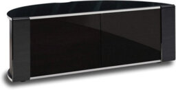 "Mda Designs Sirius 1200 Black Remote Friendly Beam Thru Glass Door Up To 55"" Lcd/plasma/led Cabinet Tv Stand" - thumbnail 3