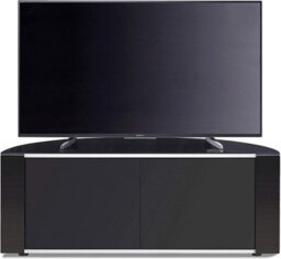 "Mda Designs Sirius 1200 Black Remote Friendly Beam Thru Glass Door Up To 55"" Lcd/plasma/led Cabinet Tv Stand" - thumbnail 2
