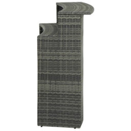 Walplus Garden Bar Table Grey 120X55X110 Cm Poly Rattan - thumbnail 4
