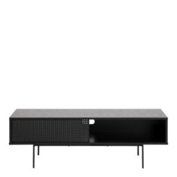 Furniture To Go Angus Tv Unit With 1 Sliding Door In Black - thumbnail 2