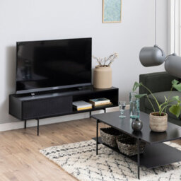 Furniture To Go Angus Tv Unit With 1 Sliding Door In Black - thumbnail 5
