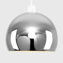 Valuelights Arco Silver Ceiling Shade And Bulb (D)20Cm - thumbnail 4