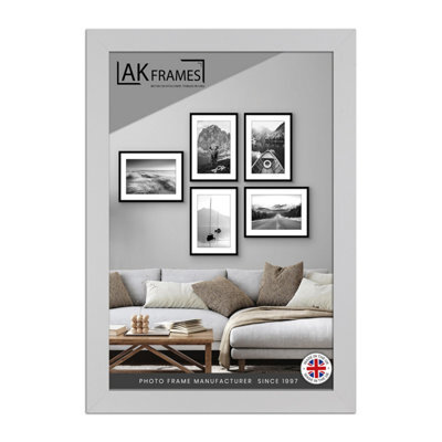 "AK Frames 18X16"" Silver Poster Frame - Modern Picture Frame For Wall Art, Prints And Photos - Durable And Stylish Display Frame" - image 1