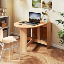 Gainoom Folding Dining Table Made Of Wood Side Table Functional Table W/ Stable & Fashionable Design - thumbnail 3