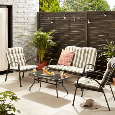 Colorado Grey Metal Seater Coffee Set by B&Q