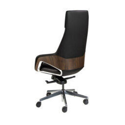 Angel Cerda Black Leatherette Swivel Office Chair - thumbnail 6