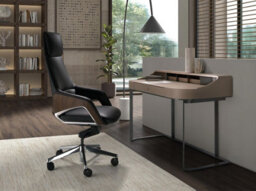 Angel Cerda Black Leatherette Swivel Office Chair - thumbnail 4