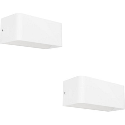 Loops 2 Pack Stylish Modern White Wall Light For Indoor Spaces - Perfect Home Illumination - image 1