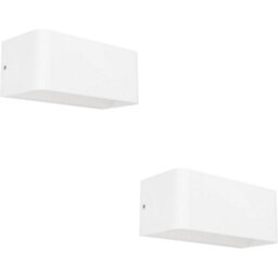 Loops 2 Pack Stylish Modern White Wall Light For Indoor Spaces - Perfect Home Illumination - thumbnail 1
