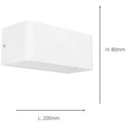 Loops 2 Pack Stylish Modern White Wall Light For Indoor Spaces - Perfect Home Illumination - thumbnail 4