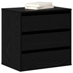 Walplus Chest Of Drawers Black Oak 60 X 41 X 58 Cm Engineered Wood - thumbnail 3