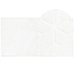 Beliani Faux Fur Rug Thatta White 80 X 150 Cm - thumbnail 1