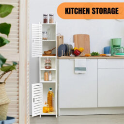 Type 1: 20X20X116Cm Narrow Tall Freestanding Bathroom Storage Cabinet - thumbnail 5