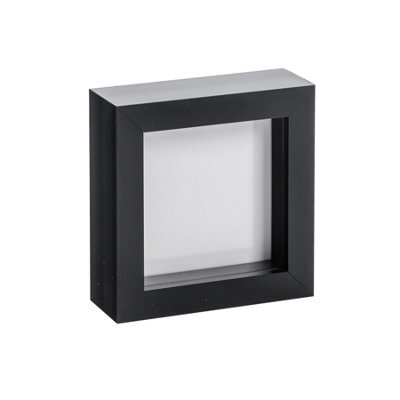 "Nicola Spring 4 X 4"" Photo Frame - Black - 3D Photo Frame Picture Frame Box Portrait Display Case (12.5 X 12.5Cm)" - image 1