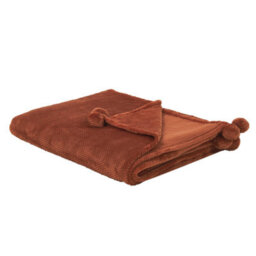 Beliani Blanket Saitler 200 X 220 Cm Golden Brown