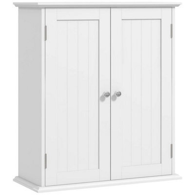 3Tier Bathroom Cabinet, Wall Mounted Medicine Cabinet, White - image 1