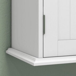 3Tier Bathroom Cabinet, Wall Mounted Medicine Cabinet, White - thumbnail 6