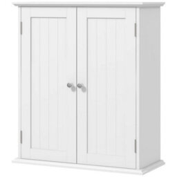 3Tier Bathroom Cabinet, Wall Mounted Medicine Cabinet, White - thumbnail 4