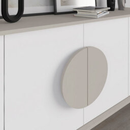 Decortie Gora White,sandstone Particleboard 4 Door Sideboard With Metal Legs (W) 180Cm - thumbnail 4