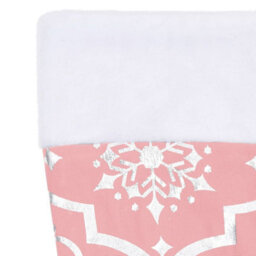 Walplus Luxury Christmas Tree Skirt With Sock Pink 122 Cm Fabric - thumbnail 7