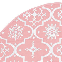 Walplus Luxury Christmas Tree Skirt With Sock Pink 122 Cm Fabric - thumbnail 6