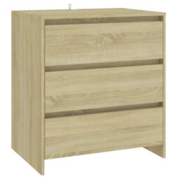 Berkfield Sturdy Sideboard Sonoma Oak 70X41X75 Cm Engineered Wood - thumbnail 1