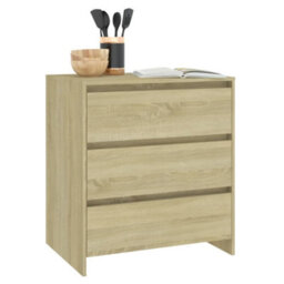 Berkfield Sturdy Sideboard Sonoma Oak 70X41X75 Cm Engineered Wood - thumbnail 7