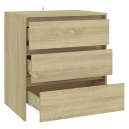 Berkfield Sturdy Sideboard Sonoma Oak 70X41X75 Cm Engineered Wood - thumbnail 5