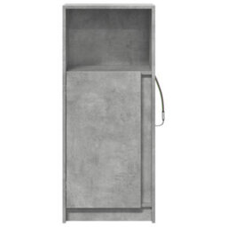 Berkfield Sideboard With Led Concrete Grey 42.5X34X100 Cm Engineered Wood - thumbnail 6
