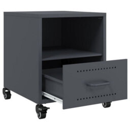 Berkfield Bedside Cabinets 2 Pcs Anthracite 36X39X43.5 Cm Steel - thumbnail 9