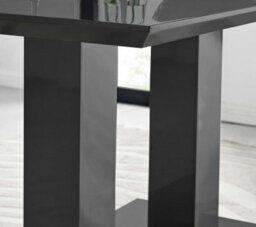 Furniturebox Uk Imperia Black High Gloss Dining Table And 6 Black Milan Dining Chairs Set - thumbnail 5