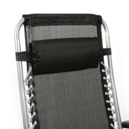 Taylor & Brown Textoline Reclining Garden Chair Beach Sun Lounger Recliner Chairs In Black Weatherproof Textoline - thumbnail 5