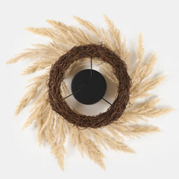 OHS Candle Holder Wreath Garland Dining Table Pampas Grass Natural New Home Decor - thumbnail 5