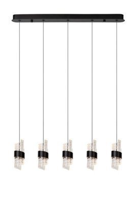 Lucide Kligande - Pendant Light - Led Dim. - 5X7,8W 2700K - Black - image 1