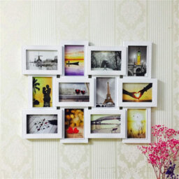Xample 12 Photo Wall Mounted Collage Picture Frame Multi Modern Photo Frame For 10X15Cm Photos, Horizontal & Vertical Display Lightweight - thumbnail 5