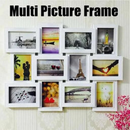 Xample 12 Photo Wall Mounted Collage Picture Frame Multi Modern Photo Frame For 10X15Cm Photos, Horizontal & Vertical Display Lightweight - thumbnail 4