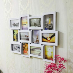 Xample 12 Photo Wall Mounted Collage Picture Frame Multi Modern Photo Frame For 10X15Cm Photos, Horizontal & Vertical Display Lightweight - thumbnail 6